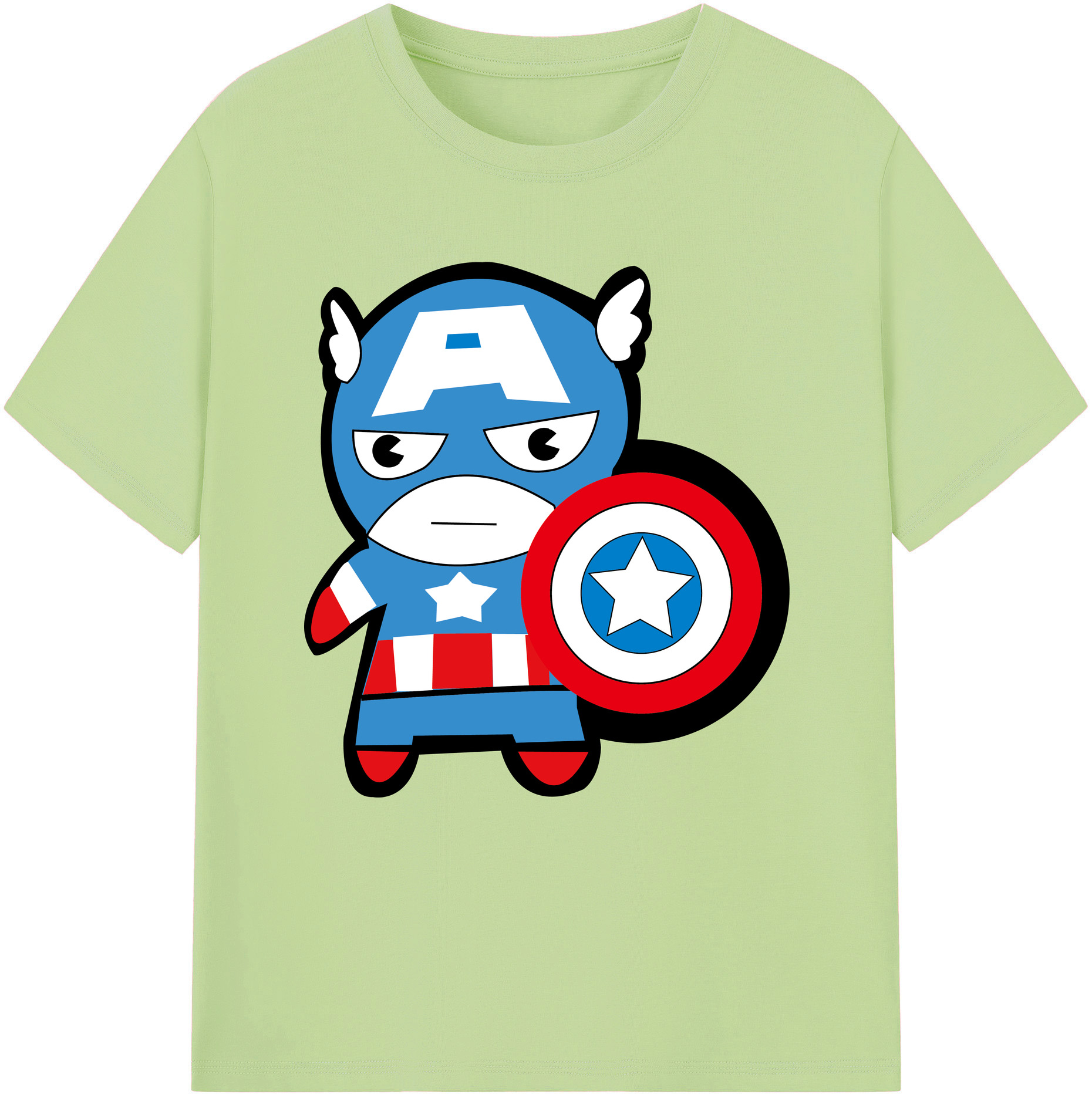 （画像用） アベンジャーズ The Avengers 綿100％半袖Tシャツ（フロントプリント）